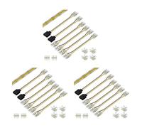 Kueohse 3Ensemble Connecteurs 10 mm pour Kit de Connexion D'Extension de Borne Sans Soudure CCT COB LED Strip Light 3 Broches