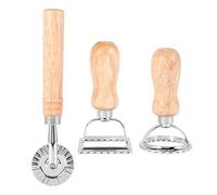 Kueohse 3PCS Ravioli Pasta Cutter Set, Ravioli Stamp Maker avec Manche en Bois Ravioli Cutter Ravioli Maker Pasta Cutter for Ravioli, Pasta, Dumplings Lasagna, Pierogi
