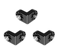 Kueohse 3pièces 1/4 3/8 Extension de Vis 90° Adaptateur de à Angle Droit pour Trépied Moniteur Transmission d'image Vidéo Cage de Caméra DSLR