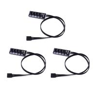Kueohse 3pièces 40 cm 1 à 5 4 Broches TX4 PWM Ventilateur CPU HUB Répartiteur Boîtier PC Chasis Refroidisseur Câble D'Extension Adaptateur Contrôleur