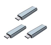 Kueohse 3X Adaptateur D'Affichage Virtuel USB Type-C DDC EDID Prise Factice Émulateur D'Affichage Fantôme sans Tête Charge Factice 4K à 60 Hz