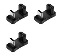 Kueohse 3X Adaptateur USB 3.2 Type C vers Mâle 180 Degrés en Forme de U 100 W OTG 10 Gbit/S Données Rapides 4K