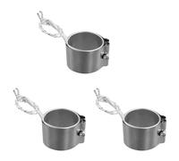 Kueohse 3X Bande Chauffante en Acier Inoxydable Puissance 220 V Diamètre Intérieur 50 mm pour Équipement Électronique Joyous