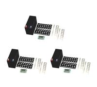 Kueohse 3X Boîtier de Rangement pour Batterie 12 V 7 Ah pour Batterie 18650 3 X 7 en avec Pièce de Boîte de Rangement avec Carte PCB Organisateur de Batterie DIY