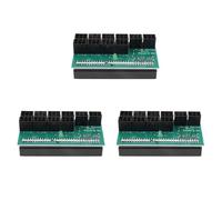 Kueohse 3X Carte de Dérivation 1600W pour ETH ZEC Adaptateur de Puissance du Serveur Minier GPU PSU 10X6Pin Hub pour L'Exploitation Minière BTC