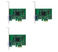 Kueohse 3X Carte Graphique ST425 PCIe X1 AST2400 2K VGA 1920 X 1200 32 Bpp à 60 Hz pour 10/11, Adaptateur de Carte D'Extension PCIE 32/64 Bits