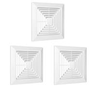 Kueohse 3X Couvercle de Ventilateur D'Extraction de Salle de avec Ressorts, Pièces de Rechange pour Ventilateur D'Extraction Carré de Plafond ou Mural, Salle de