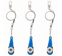 Kueohse 3X Kayak Pêche Downrigger Outrigger Trolling Release Clip Clip de Libération de Tension Réglable 5,5 X 1,7 X 2,6 cm Bleu