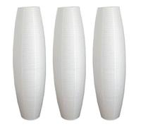 Kueohse 3X Lampadaire en Papier de Riz Créatif Lampe Haute Lumières Décor de Salon Papier Spécial Support Lumières à Côté de la Lampe Seulement Abat-Jour