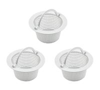 Kueohse 3X Panier D'Écumoire Mural avec Poignée, Panier de Filtre de Piscine, Panier D'Écumoire de Nettoyage de Piscine avec Poignée, Filet D'Écumoire de Piscine