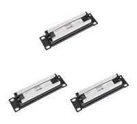 Kueohse 3X Réseau de Rack de Panneau de Brassage CAT6 8 Ports 6.89 Pouces 1U en Rack avec Prise RJ45 pour Cadre de Distribution Domestique