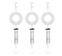 Kueohse 3X Sublimation Wind Spinner Blanks Décor Extérieur, Carillons Éoliens avec 4 Tubes en Aluminium Épaissi pour Maman Grand-Mère Femmes