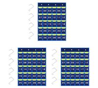 Kueohse 3X Tableau de Poche Numéroté Organisateur Suspendu pour Téléphone Portable Sac de Rangement Suspendu pour Supports de Téléphone Portable en Classe (30 Poches)