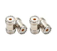 Kueohse 4 Connecteurs Droits UHF SO239 vers UHF Adaptateur UHF pour UHF PL259 Mâle