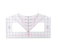 Kueohse 4 en 1 Tshirt-Ruler Guide Tshirt Ruler Guide Transparent Ruler Guide For Vinyl Alignment For Mesure Tool Couture Tool Calibration Tool Règle Transparente