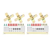 Kueohse 4 Ensembles de Supports de de Luminaire, Support de en Forme de Croix de 4 Pouces, Support de Barre Transversale de Lumière avec Vis