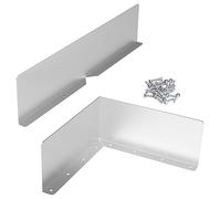 Kueohse 4 Pack des Protections de Gouttière de Pluie Argent des Protections de Gouttière de Pluie pour le Coin Du Toit de Divertisseur de Pluie sur le Toit