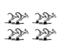 Kueohse 4 Paire de Crochets de Lumière de Scène en Aluminium, Faisceau de Lumière à Tête Mobile, Charge de Sécurité 150 Kg pour Équipement de Scène DJ Disco (A)