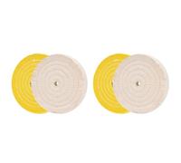 Kueohse 4 Pièces Disques de Polissage Kit de Roues de Polissage 150Mm de Roues de Polissage pour Polisseuse de Tampon de Table avec Trou de Mandrin de 12,7 mm