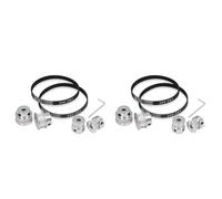 Kueohse 4 Pièces Ensemble Roue Synchrone 20And30 Dents 5Mm Alésage Poulie de Distribution en Aluminium avec Longueur 200Mm Largeur Ceinture (20-30T-5B-6)