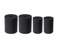Kueohse 4 PièCes Tourneur de Coupe Mousse Noir Tourneur de Coupe Mousse Gobelet Fixation Tourneur Mousse Localiser Spinner Mousse Tourneur ÉPonge10-40 Oz