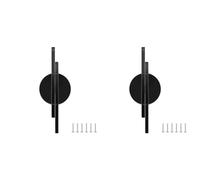 Kueohse 4 Poignées D'Armoire, Boutons D'Armoire Noirs Demi-Ronds, Poignées D'Armoire Noires Mates pour Placards et Armoires 2-1/2 Pouces (64 Mm)