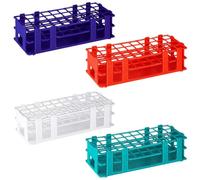Kueohse 4 Supports de Tubes à Essai en Plastique, Support de Tubes à Essai Amovible pour Tubes à Essai de 16 mm, 40 Trous