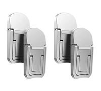 Kueohse 4 Supports pour Ordinateur Portable, Élévateur D'Ordinateur Portable, Auto-Adhésif, Pliable, Hauteur Réglable, Argent