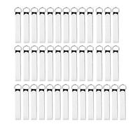 Kueohse 40 Pcs Sublimation Keychain Blanks Néoprène Wristlet Keychain Holder Blank Keychain