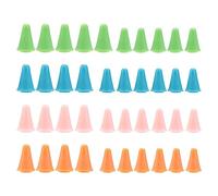 Kueohse 40 Pieces Bouchons De Point D’Aiguille Multicolores Protecteurs De Point D'Aiguille Accessoires De Tricot D'Aiguilles avec Boite De Rangement en Plastique,2 Tailles