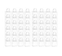 Kueohse 40 Pièces Cadeaux Transparents avec Poignée Emballage Cadeau de Bonbons de Mariage Sac Fourre-Tout Réutilisable Fête de Noël 15x20x7cm