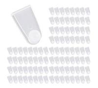 Kueohse 400 Clips Porte-Clés en Plastique, Connecteur Porte-Clés en Acrylique, Clips Porte-Clés Transparents pour L'Artisanat, Fixation Porte-Clés