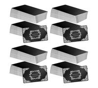 Kueohse 400 Pièces de Gravure sur Métal Vierge, Feuille D'Aluminium, Gravure au de Cartes de Visite, Gravure de Cartes Cadeaux DIY, Noir Mat