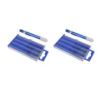 Kueohse 42 Pièces Carburateur Jet Forets Pin Vise Set, pour Fabrication de Perles Artisanat Perçage D'Orifice Bois Bricolage Sculpture