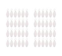 Kueohse 48 Pcs Vintage Motel Porte-Clés Bricolage Vierge Hôtel Porte-Clés Transfert de Chaleur Vierge Porte-Clés Sublimation en Vrac (Blanc)