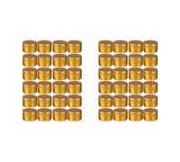 Kueohse 48 Pièces Étiquettes Décoratives pour Pots de Bougies Boîtes de Rangement Vides Bougies en Fer Blanc Bougeoirs Récipients Ronds en Étain, B