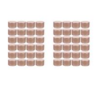 Kueohse 48 Pièces Étiquettes Décoratives pour Pots de Bougies Boîtes de Rangement Vides Bougies en Fer Blanc Bougeoirs Récipients Ronds en Étain, C