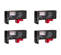 Kueohse 4X BT-168 Piles AA/AAA/C/D/9V/1.5V Pile Bouton Universelle Compteur à Code Couleur Indique Volt Testeur Vérificateur BT168