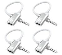 Kueohse 4X Câble Audio 3,5 mm Mâle vers Type C, Adaptateur Audio Analogique pour Casque pour Lecteur MP3, Ordinateur Portable, Tablette C
