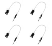 Kueohse 4X Câble Audio 3,5 mm Mâle vers Type C, Adaptateur Audio Analogique pour Casque pour Lecteur MP3, Ordinateur Portable, Tablette B
