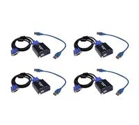 Kueohse 4X Convertisseur Adaptateur VGA vers USB avec Carte de Capture Audio et Vidéo 1080P, Qualité d'image Haute Définition sans Lecteur