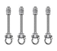 Kueohse 4X Crochet Pivotant Robuste pour Hamac de Yoga, Crochet pour Sac de Sable, Accessoires de Chaise Suspendue pour Aire de Jeux, Porche, Hamac de Yoga