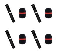 Kueohse 4X Étui de Protection Élastique pour Microphone sans, Couvercle de Poignée de Couleur, Protecteur Anti-Chute pour Accessoires de Scène Ktv D