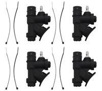 Kueohse 4X Gonfleur Universel de Puissance de Plongée sous-Marine avec Embout Angulaire à 45 Degrés pour Valve de Décharge en Forme de K de Tuyau Standard de 1 Pouce