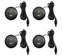 Kueohse 4X Hub USB Intégré pour Bureau, Chargeur USB Type-C, Répartiteur