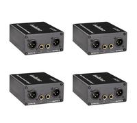 Kueohse 4X Le Filtre de Réduction de Bruit de L'Isolateur Audio LA2XS Élimine Le Bruit Actuel des Isolateurs Audio du Mélangeur XLR 6,5 à Deux Canaux