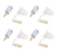 Kueohse 4X Mini Ensemble de Forets à Main Électriques DC 12V Moteur 0.5-3Mm HSS Foret Hélicoïdal avec 20 Pièces Mandrin Pinces Convient à la Scie Cloche de Forage
