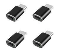 Kueohse 4X Moteur de Souris Indétectable de Type C, Secoueur de Souris USB C, Mouvement de Souris Simulé pour Garder L'Ordinateur Éveillé, Noir