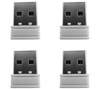 Kueohse 4X Mouse Jigglers Mover Indétectable Port USB Automatique Shaker Wiggler pour Ordinateur Portable Maintient L'Ordinateur Éveillé Mouvement de la Souris Blanc