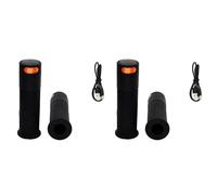 Kueohse 4X Poignée de Guidon de Scooter Électrique Clignotant Feu Clignotant pour Accessoires de Scooters Électriques Tube Rond